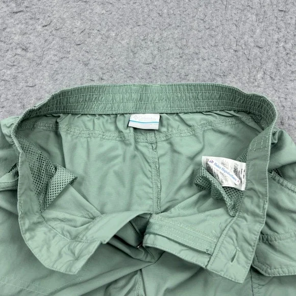 Columbia Silver Ridge Pants Womens Large Green Nylon Straight Convertible Hiking - Picture 2 of 14